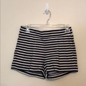 JCrew Blue and white striped shorts